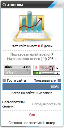 Статистика сайта, как на FOR-ABOUT